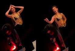 Farah Zeynep Abdullah, oryantal dans şovunu takipçileriyle paylaştı