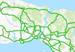 İstanbul trafiğinde bayram havası