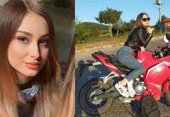 Çok sevdiği motosikleti sonu oldu! Genç kızdan geriye bu fotoğraflar kaldı
