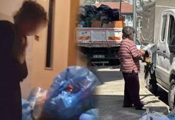 Evlerinden 3 kamyon çöp çıkan abla kardeşin mal varlığı şoke etti