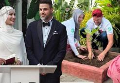 Gamze Özçelik ve Reshad Strik balayı yerine Tanzanya'ya yardım götürmeye gitti! İşte çok konuşulan kare...