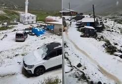 Yaz ortasında kar sürprizi