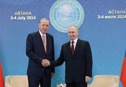 Astana'da kritik zirve! Cumhurbaşkanı Erdoğan, Putin ile bir araya geldi