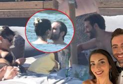 Özge Yağız ile Burak Berkay Akgül'ün Bodrum romantizmi! Birbirlerini öpücüklere boğdular