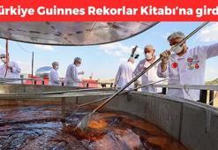 Türk lezzeti Guinness Rekorlar Kitabı'na girdi! Dev kazanda pişen çorba görenleri hayrete düşürdü