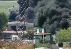 Avcılar'da iş yerinde yangın paniği: Müdahale sırasında yaşanan patlama kamerada