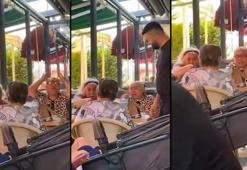 Bursa'da ilginç anlar! 3 kadının vantilatör kavgası müşterileri şaşkına çevirdi
