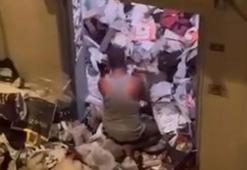 Bursa'da inanılmaz olay! 3 katlı binadan 3 kamyon çöp çıkartıldı