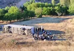 Malatya'da yolcu otobüsü şarampole uçtu: Çok sayıda yaralı var