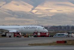 Hindistan'dan Almanya'ya giden uçak Erzurum'a acil iniş yaptı