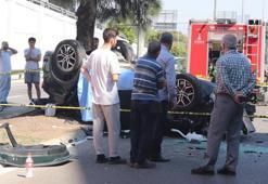 İzmir'de otomobil alt geçide düştü, 3 kişi hayatını kaybetti