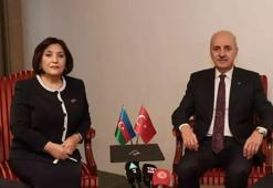 TBMM Başkanı Numan Kurtulmuş, Azerbaycan Milli Meclis Başkanı Gafarova ile görüştü