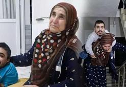 3 çocuğunu, her gün sırtında 4 kat indirip çıkarıyor