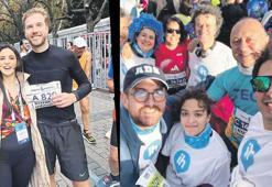 Maratonda yardım için yarıştılar!