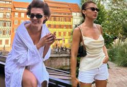 Burcu Özberk'in bornozlu paylaşımına beğeni yağdı