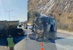 3 TIR'ın karıştığı kazada 1 ölü, 1 yaralı