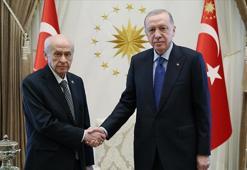 Cumhurbaşkanı Erdoğan'ın, MHP lideri Bahçeli'yi kabulü sona erdi