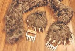 Ayı kostümüyle sigorta avı