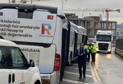 Akılalmaz kaza! Yolcu metrobüsten düştü