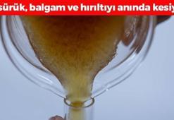 Her sabah çeyrek bardak içmek yetiyor! Öksürük, balgam ve hırıltıyı bıçak gibi kesiyor, bağırsakları makine gibi çalıştırıyor! Doğal ağrı kesici