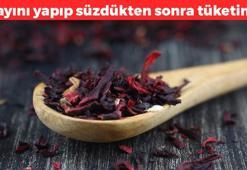 Çayını yapıp süzgeçle süzün! Bardak bardak için: Buruş buruş damarları genişletiyor, tansiyonu 10.8'e sabitliyor