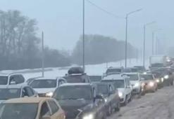 Kazakistan'da zincirleme trafik kazası! 95 araç birbirine girdi