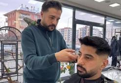 İguana ile tıraş olmak için şehrin diğer ucundan geliyorlar