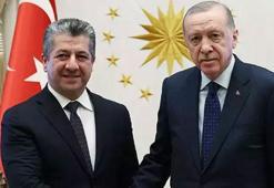 Cumhurbaşkanı Erdoğan IKBY Başbakanı Barzani'yi kabul etti