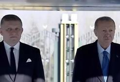 Erdoğan resmi törenle karşıladı! Slovak Cumhuriyeti Başbakanı Robert Fico Ankara'da!