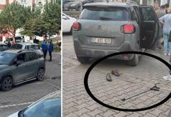 Kocasını aracıyla ezdi! Geriye bu görüntü kaldı