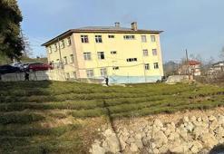 Rize'de okulda heyelan tehlikesi, eğitime ara verildi