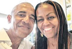 Obama çiftinden romantik paylaşım