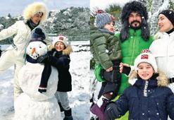 Ünlü isimler İstanbul'da karın keyfini sürdü!