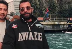 İstanbul Boğazı'nda sörf yapan Batman ile skuter kullanan Spider Man o anları anlattı