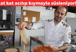 Kayseri'ye özgü lezzet dünyanın en iyilerinden seçildi! Kat kat hazırlanıp kıymalı sosla servis ediliyor