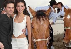 Evlilikleriyle uzun süre gündemden düşmemişlerdi! At üstünde aşk pozları verdiler