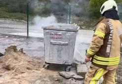 Başakşehir’de kimyasal alarm! Çöp konteynerinden zehirli dumanlar yükseldi