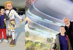 Arda için İspanya'ya gittiler! Baba-oğul maç keyfi