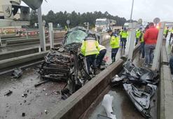 Kuzey Marmara Otoyolu Gişeler’de feci kaza! 1 kişi hayatını kaybetti