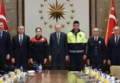 Cumhurbaşkanı Erdoğan, Türk Polis Teşkilatı heyetini kabul etti