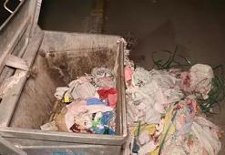 Çöp konteynerinden siyah bir beze sarılı bebek bulundu!