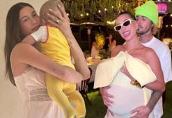 Gözlerden uzak büyütüyor! Hailey Bieber ve oğlundan 'Paskalya' pozu