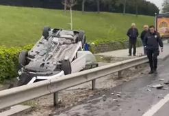 Bakırköy Sefaköy D-100 yan yolda zincirleme kaza! Yaralılar var