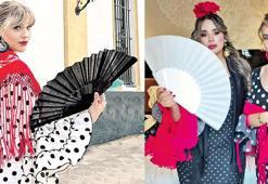 Yasemin Şefkati ve arkadaşları Sevilla’da flamenko zamanına denk geldi