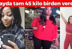 37 yaşındaki kadın 6 ayda tam 45 kilo birden verdi! Yağları cayır cayır eritiyor, meğer mum gibi erimenin sırrı buymuş!