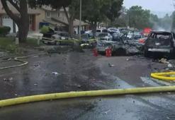 ABD’de uçak yerleşim bölgesine düştü! Ortalık savaş alanına döndü