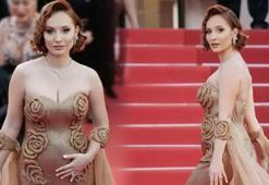Güzel haberi Cannes'da verdi! 4 aylık hamile