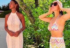 Hadise’den Maldivler pozları! Sosyal medya yine yıkıldı