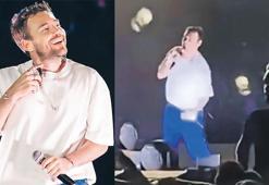 Murat Dalkılıç ve Derya Uluğ konserde zor anlar yaşadı!