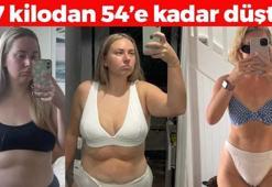 Genç kadın tam 33 kilo verdi! 87 kilodan 54'e kadar düştü: Yağları cayır cayır eritiyor, meğer mum gibi erimenin sırrı buymuş!